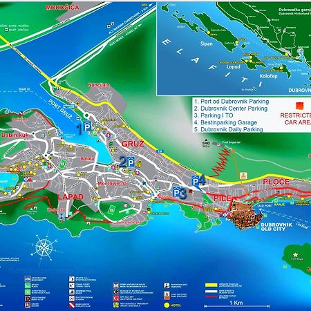 Mediteran With Garden Next To Beach And Old Town Ντουμπρόβνικ Εξωτερικό φωτογραφία